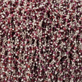 2mm Rhodolite Garnet Micro Faceted Rounds on Silver Plated Dangling Chain