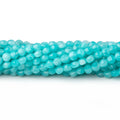 3.7mm Amazonite checkerboard calibrated faceted coins 12.5 inch 90 beads AAA