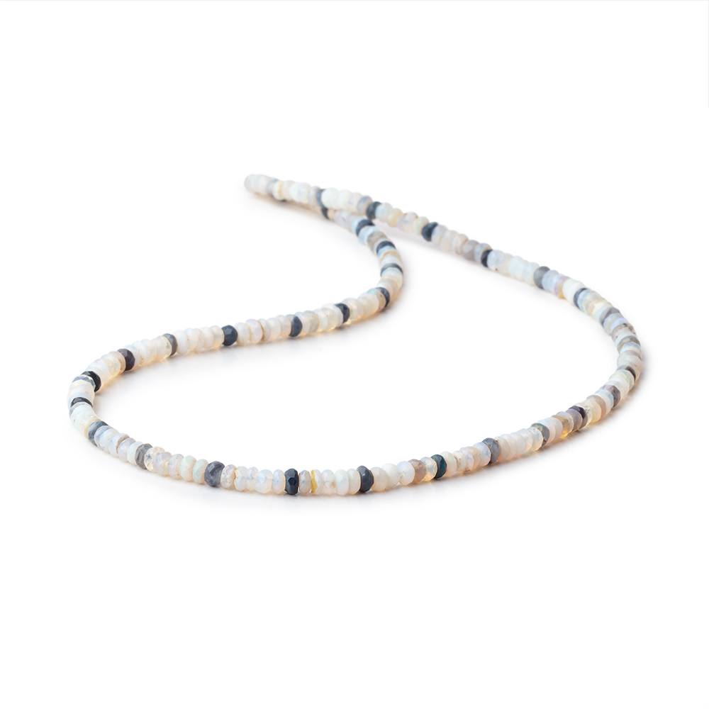 3.5-4m Australian Opal Faceted Rondelle Beads 16 inch 163 pieces