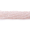 3.5-4mm Rose Quartz Plain Rondelle Beads 16 inch 163 pieces