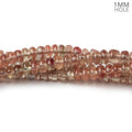 3.5-5.5mm Andesine plain rondelle beads 18 inch 185 pieces 1mm large hole A
