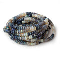 3.5-5.5mm Australian Opal Beads Faceted Rondelles 18 inch 190 beads AA