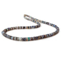 3.5-6.5mm Australian Opal plain rondelle beads 17 inch 204 pieces A grade