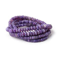 3.5-6mm Charoite Plain Rondelle Beads 17.75 inch 190 pieces AAA