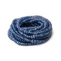 3.5-6mm Kyanite Faceted Rondelle Beads 18 inch 187 pieces AA