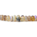 3.5-7.5mm Grey Australian Opal plain rondelles 18 inch 160 beads