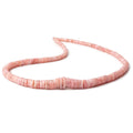 3.5-8mm Pink Peruvian Opal Heshi Beads 18 inch 250 pieces AA