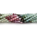 3.5mm Afghani Tourmaline Micro Faceted Round Beads 12.5 inch 100 pieces