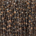 3.5mm Andalusite plain nugget Black Gold on Silver .925 Chain by the foot 45 beads per