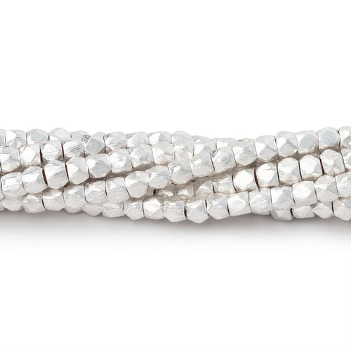 3.5mm Brushed Hand Cut Nugget Beads