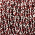 3.5mm Garnet Micro Faceted Rondelles on Silver Plated Chain