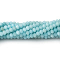 3.5mm Larimar Micro Faceted Rondelle Beads 12 inch 108 pieces