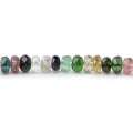 3.5mm Multi Color Tourmaline Faceted Rondelle Beads 16 inch 185 pieces