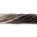 3.5mm Smoky Quartz faceted rondelle beads 13.5 inch 140 pieces A