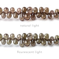3.5x2-5x3mm Color Change Garnet Petite Plain Tear Drops 16 inch 230 Beads AAA