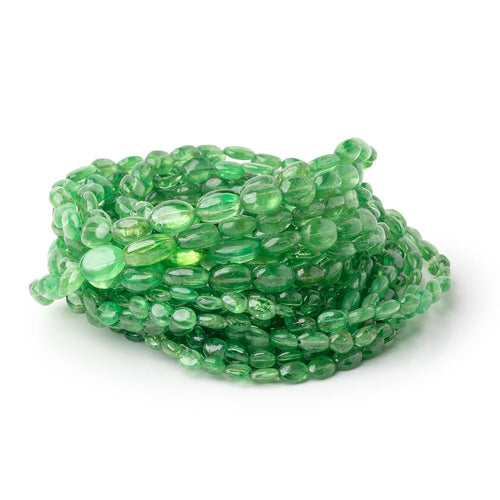 3.5x3-10x7mm Tsavorite Garnet Plain Oval Beads 18 inch 86 pieces AAA