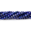 3.7mm Lapis Lazuli Micro Faceted Round Beads 12.5 inch 88 pieces