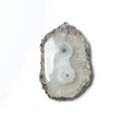 38x25mm Black Gold Leaf Edged Solar Quartz Stalactite Pendant 1 piece