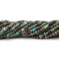 3mm Azurite faceted rondelle beads 13 inch 145 pieces
