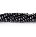 2.5mm Black Spinel Micro Faceted Cube Beads 12.5 inch 106 pieces