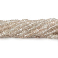 3.5mm Champagne Zircon Plain Rondelle 14 inch 175 pieces