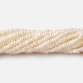 3mm Cream Center Drill Button Freshwater Pearls 15 inch 275 pieces