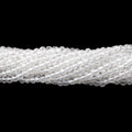 3mm Crystal Quartz Faceted Round Beads 13.75 inch 145 pieces