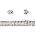 3mm Daisy Spacer Beads 8 inch 160 pieces