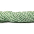 3mm Green Aventurine microfaceted round beads 13 inch 110 pieces