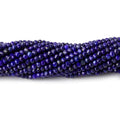 3mm Lapis Lazuli micro faceted rondelles 12.5 inch 145 beads