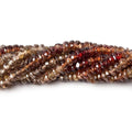 3mm Multi-color Zircon Faceted Rondelle 16 inch 280 pieces