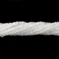 3mm Rainbow Moonstone Faceted Rondelle Beads 13.5 inches 174 pieces
