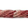 3mm Shaded Andesine Faceted Rondelle Beads 12.5 inch 178 pieces