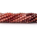 3mm Shaded Dark Orange Spinel Micro Faceted Round Beads 12.5 inch 96 pieces AA