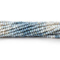 3mm Shaded Owyhee Denim Opal Faceted Rondelle Beads 13 inch 160 pieces