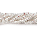 3mm Silver Plated Copper Plain Bead Cap 8 inch 380 pieces
