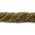 3mm Yellow Labradorite Micro Faceted Round Beads 13 inch 112 pieces