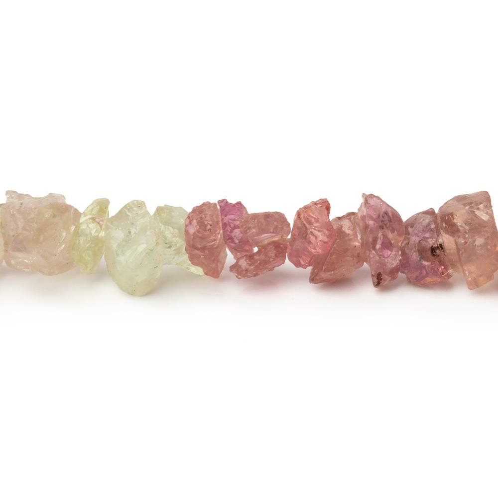 3x2-7x4mm Multi Color Sapphire Raw Crystal Beads 16 inch 172 pieces