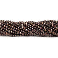 3x2mm Chocolate Side Drilled Baroque Freshwater Pearl 15 inch 140 pcs