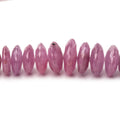 4-13mm Ruby German Faceted Rondelle Beads Glass Filled 16 inch 145 pieces