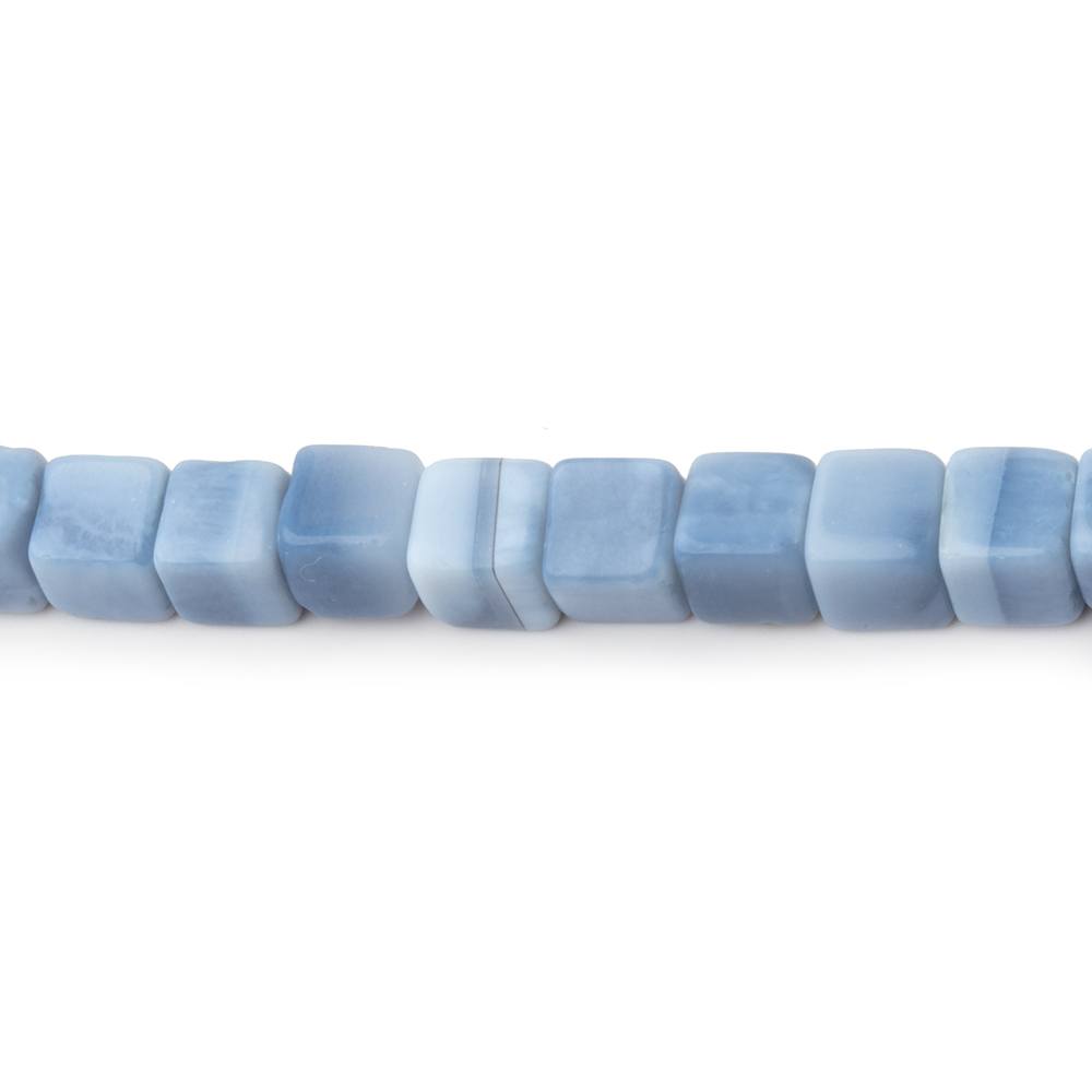 4-4.5mm Owyhee Blue Opal Plain Cube Beads 13.75 inch 76 pieces