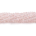 5-5.5mm Rose Quartz Plain Rondelle Beads 16 inch 98 pieces