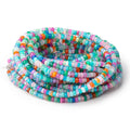4-5mm Neon Multi Color Ethiopian Opal Faceted Rondelles 16 inch 163 Beads AA