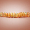 4-6mm Golden Ethiopian Opal Faceted Rondelle Beads 16 inch 178 pieces AA
