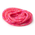 4-6mm Pink Ethiopian Opal Faceted Rondelle Beads 16 inch 133 pieces AA