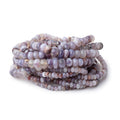 4-7.5mm Purple Chalcedony Plain Rondelles 18 inch 144 Beads