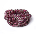 4-7mm Multi Color Rubellite Tourmaline Faceted Rondelles 16 inch 139 Beads AA