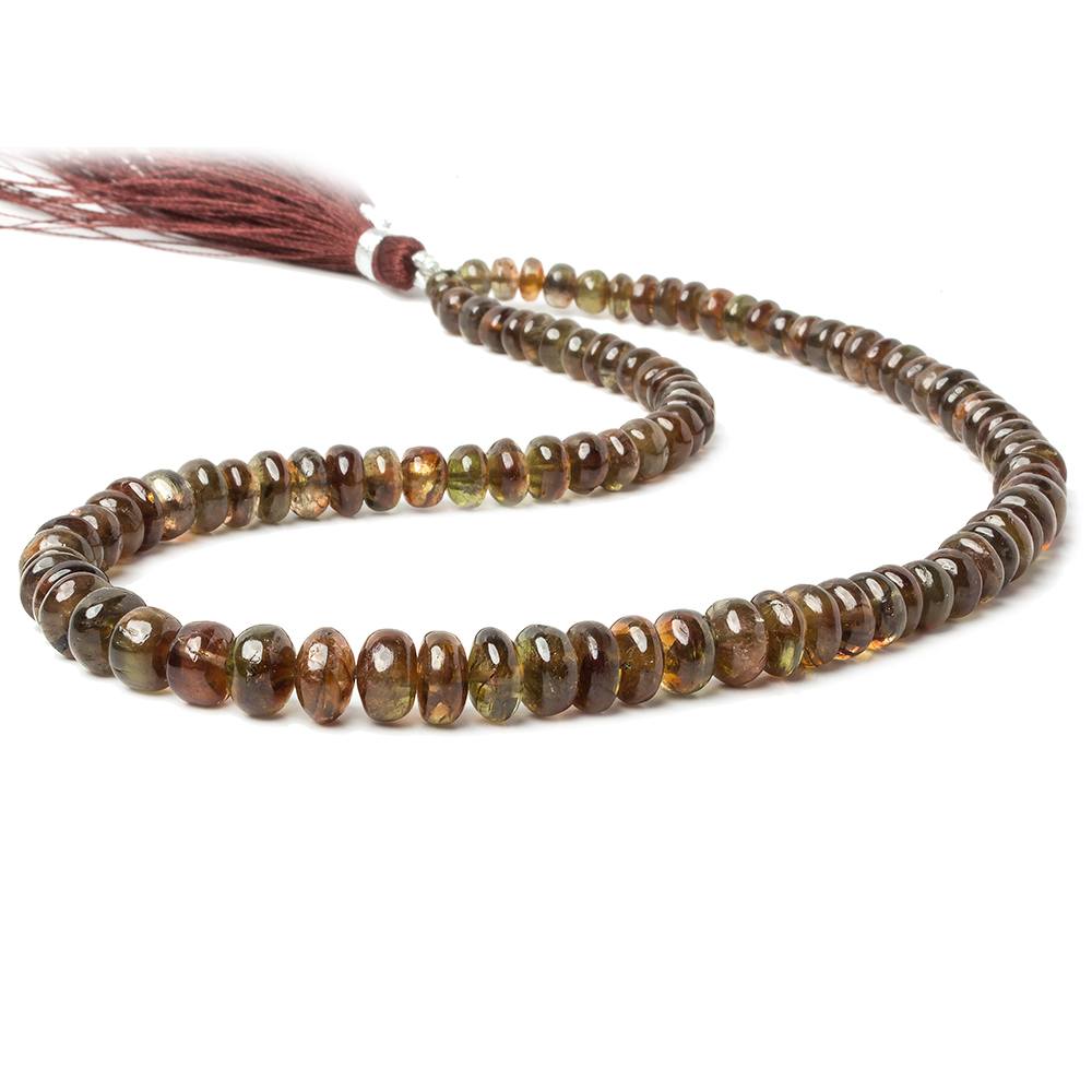 4-8.5mm Andalusite Plain Rondelle 15 inch 99 Beads AA