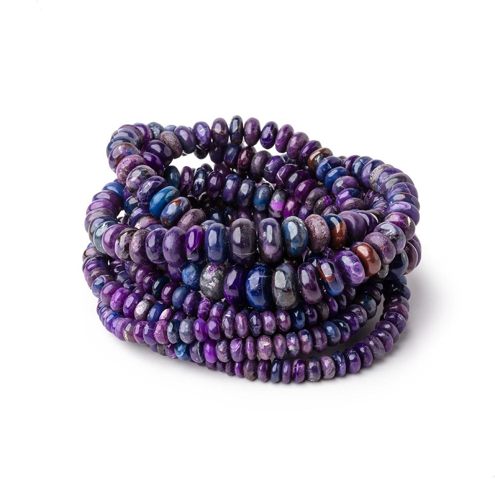 4-10mm Sugilite Plain Rondelle Beads 18 inch 166 pieces AAA