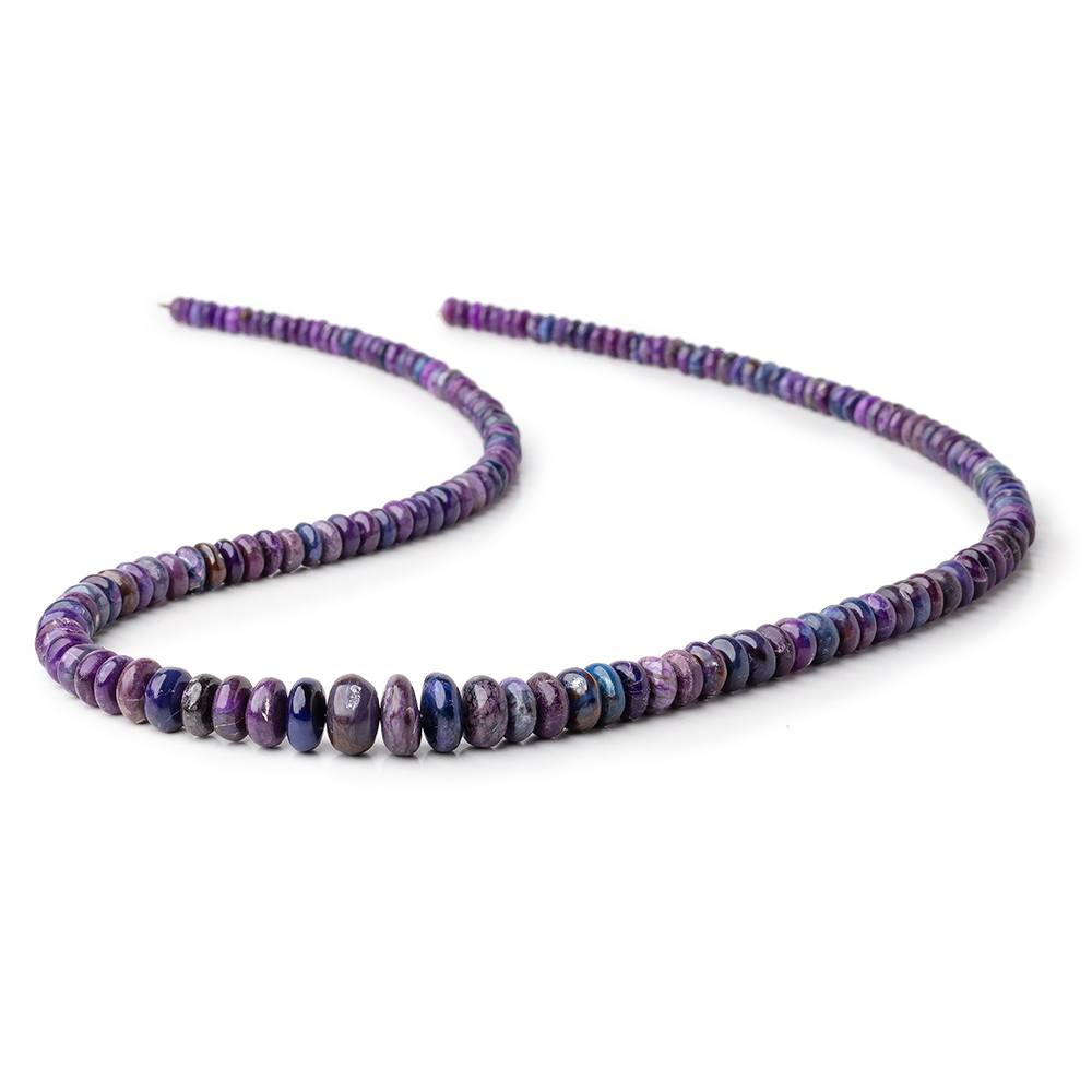 4-10mm Sugilite Plain Rondelle Beads 18 inch 166 pieces AAA
